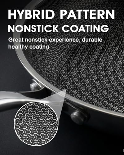 Hybrid Non Stick Frying Pans with Lid