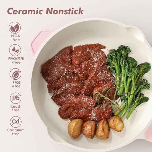 Nonstick Skillet with Lid 12
