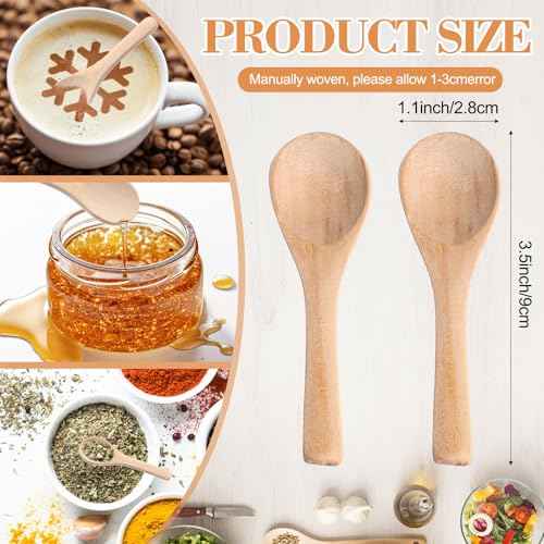 200 Pcs Small Wooden Spoons (200 Count)