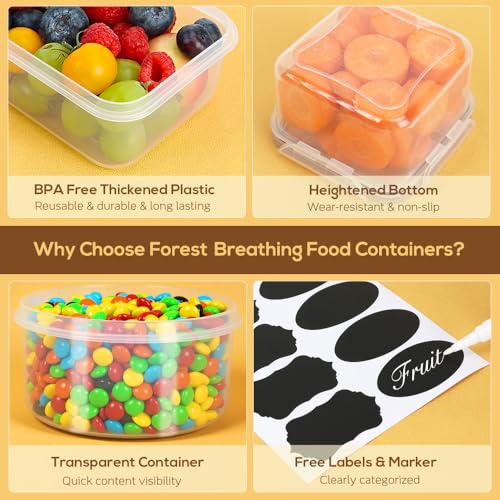 50PCS Thick Food Storage Containers with Airtight Lids for Meal Prep (50 Count)