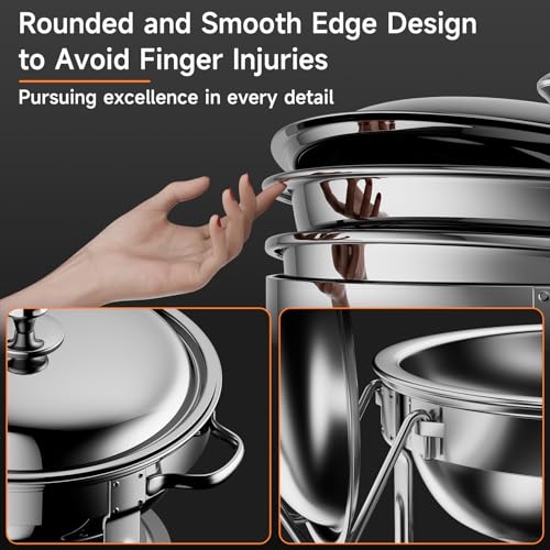 Chafing Dishes for Buffet (4 Count (5QT each))
