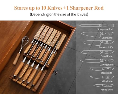 In drawer Knife Block