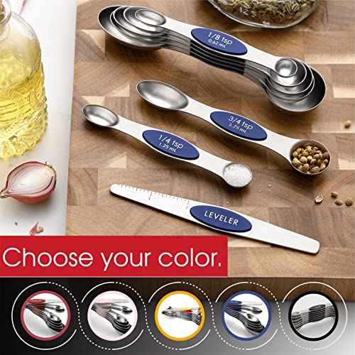 8 Magnetic Measuring Spoons Set for Baking & Cooking