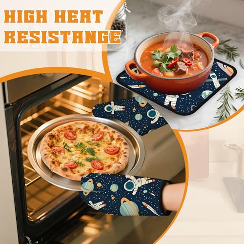 Astronaut Oven Mitts and Pot Holders (4 Count)