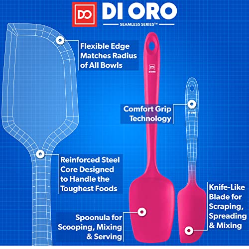 DI ORO Silicone Spatula Set (3 Count)