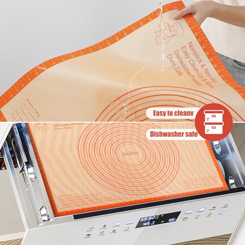 Silicone Pastry Mat 36X24 Inch Baking Mat for Rolling Out Doug