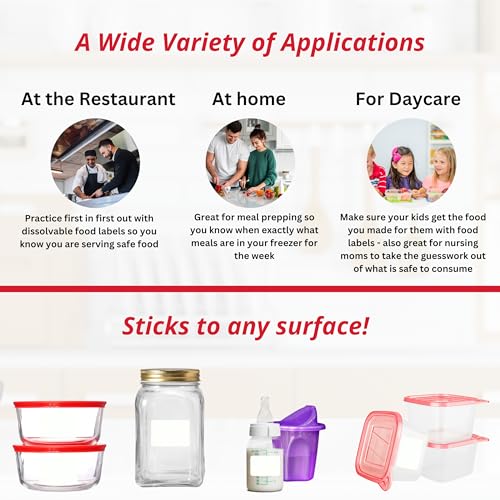 2x3 Dissolvable Food Labels