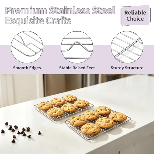 Stainless Steel Toaster Oven Pan with Rack Set