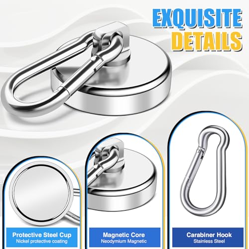 Magnetic Hooks Heavy Duty 150Lbs (4 Count)