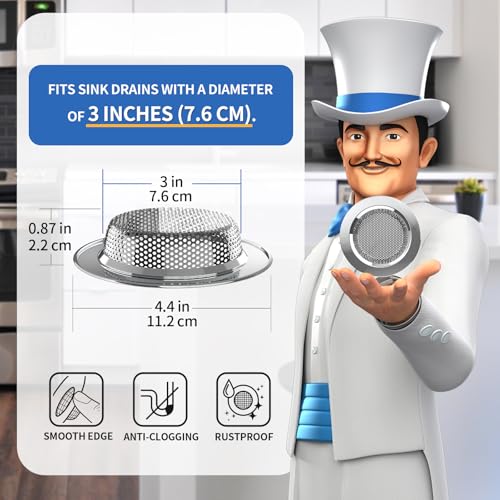 Kitchen Sink Strainer (3 Count)