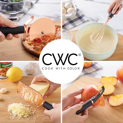 Kitchen Gadget Set Copper Plated Stainless Steel Utensils with Soft Touch Handles