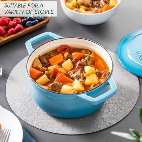 2.5 Qt Enameled Cast Iron Dutch Oven with Lid