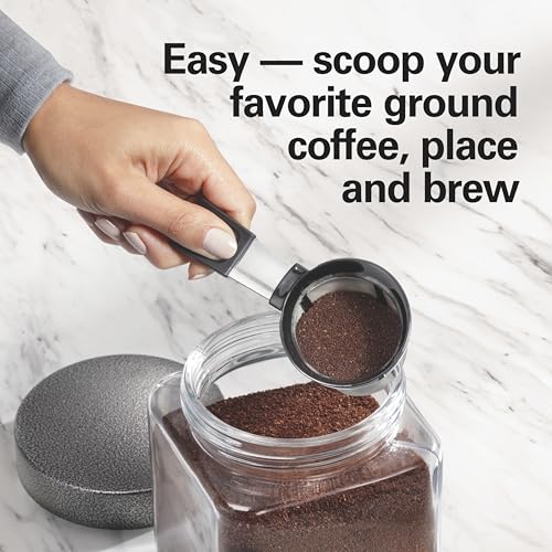 The Scoop Single Serve Coffee Maker & Fast Grounds Brewer for 8