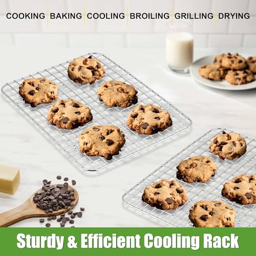 8.7"x6.3" Stainless Steel Mini Cooling Rack Set Fit 9x7 Sheet Pan