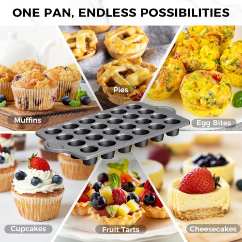 Mini 24 Ceramic Muffin Pan Set