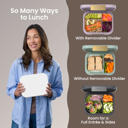 Modern Adult Bento Lunch Box with 3