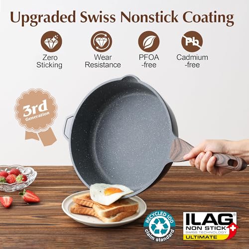 Nonstick Deep Frying Pan Skillet