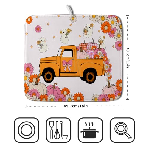 Lovely Ghost Dish Drying Mat
