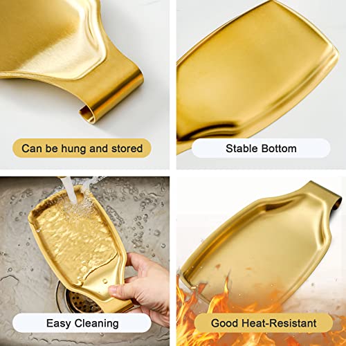Gold Spoon Rest For Stove up