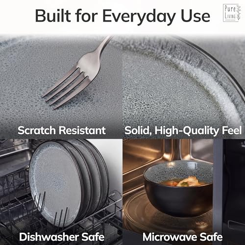 12 Piece Stoneware Dinnerware Set for 4 (12 Count)