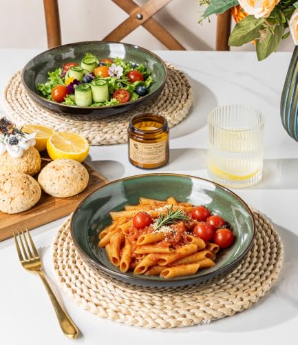 9.0" Ceramic Pasta Bowls Set of 6 (4 Count)