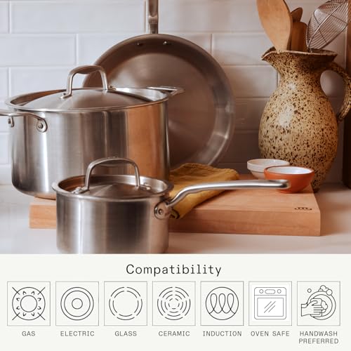 Cookware 6 Pc Stainless Steel Cookware Set