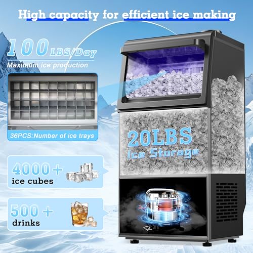 Commercial Ice Maker Machine 100LBS