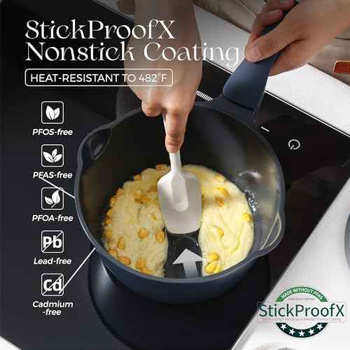 Ceramic Nonstick Saucepan with Lid