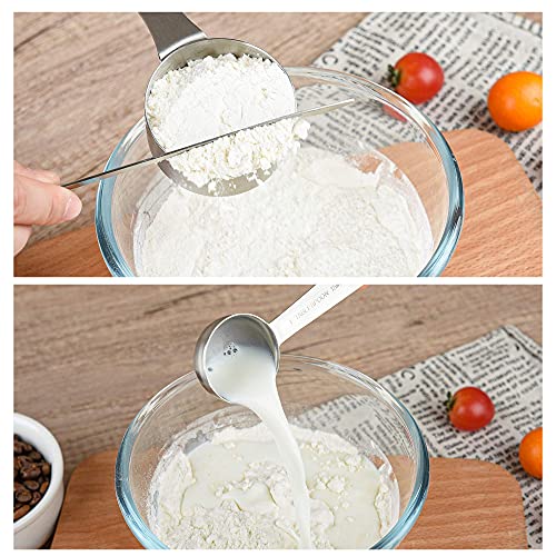Stainless Steel Measuring Cups and Spoons Set