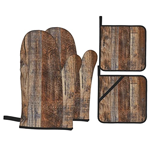 Oven Mitts and Pot Holders Sets of 4 (4 Count)