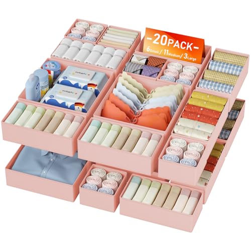 Drawer Organizer Clothes Storage (20 Count)