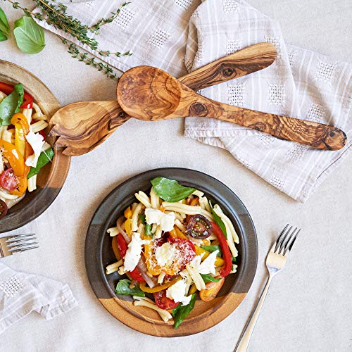 Olive Wood Salad Server Set