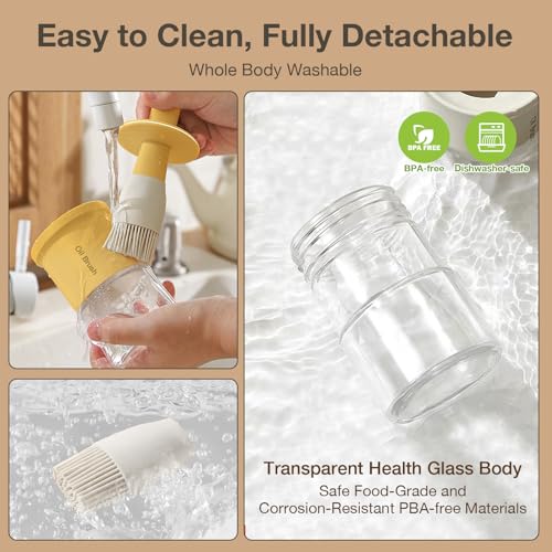 Oil Dispenser with Brush for Kitchen