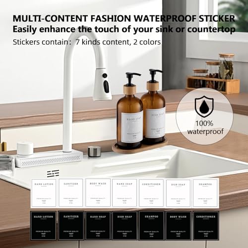 Amber Glass Soap Dispenser (2 Count)
