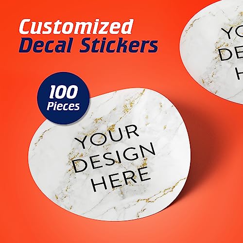 100 Custom Vinyl Stickers (100 Count)