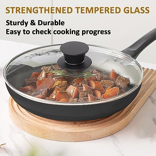 Glass Lid for 12 Inch Cast Iron Skillets Frying Pans