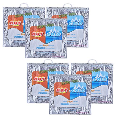 Hot and Cold Insulated Bags for Food Delivery (6 Count)