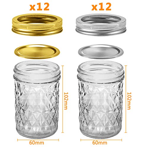 Mason Jars 8 oz (24 Count)