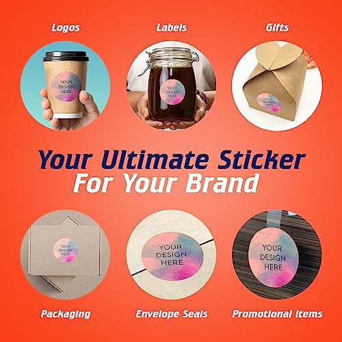 Custom Vinyl Stickers Your Image (100 Count)