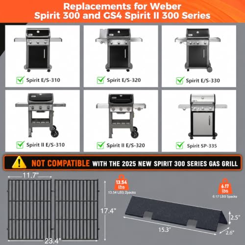 Grill Parts for Weber Spirit 2 300 SER E310 E