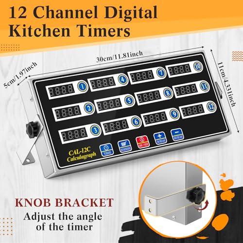 2 Pack Commercial Digital Kitchen Timer for Cooking (2 Count)