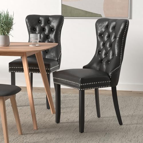 Black Velvet Dining Chairs Set of 6 (6 Count)