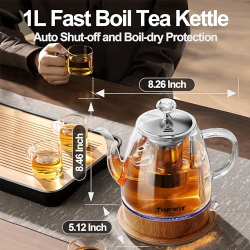 1L Glass Electric Kettle