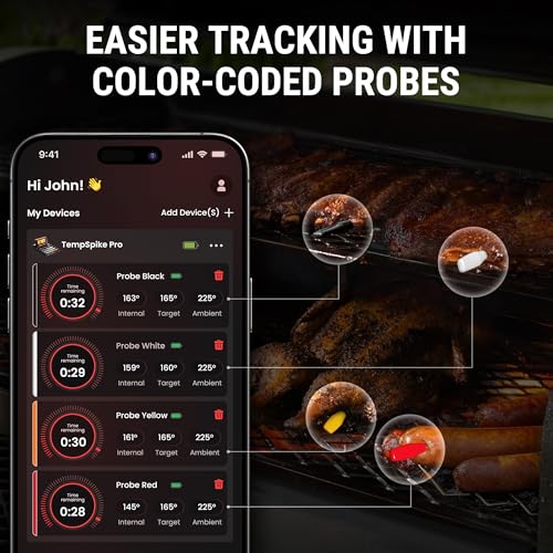 Wireless Meat Thermometer Digital with App