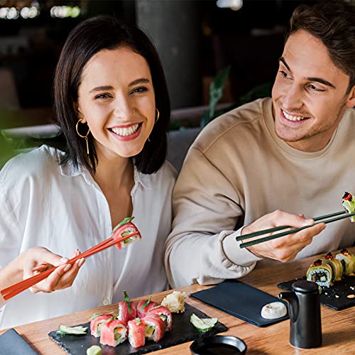 Chopsticks GLAMFIELDS 5 Pairs Premium Reusable Multicolour Chopsticks for Sushi Japanese Matte Anti