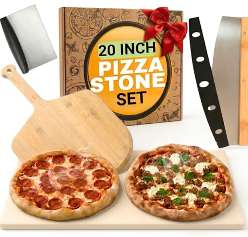 Large Pizza Stone for Oven and Grill 20 Inch