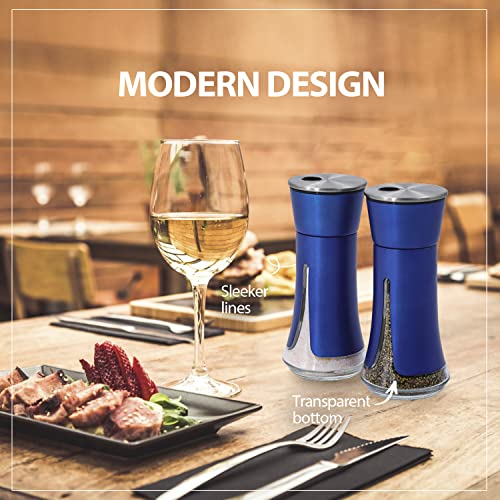 Blue Salt and Pepper Shakers by Aelga (2 Count)