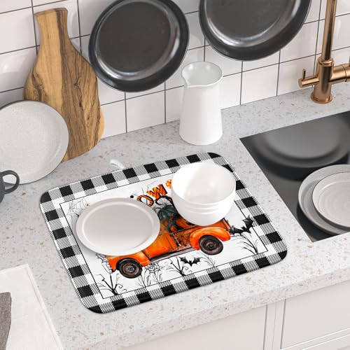 Holiday Truck Dish Drying Mat