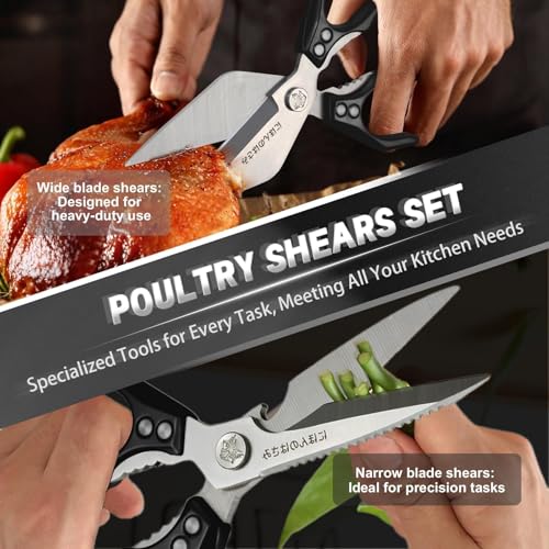 Heavy Duty Poultry Shears Set for Chicken