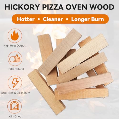 Hickory Pizza Oven Wood 6 Inch